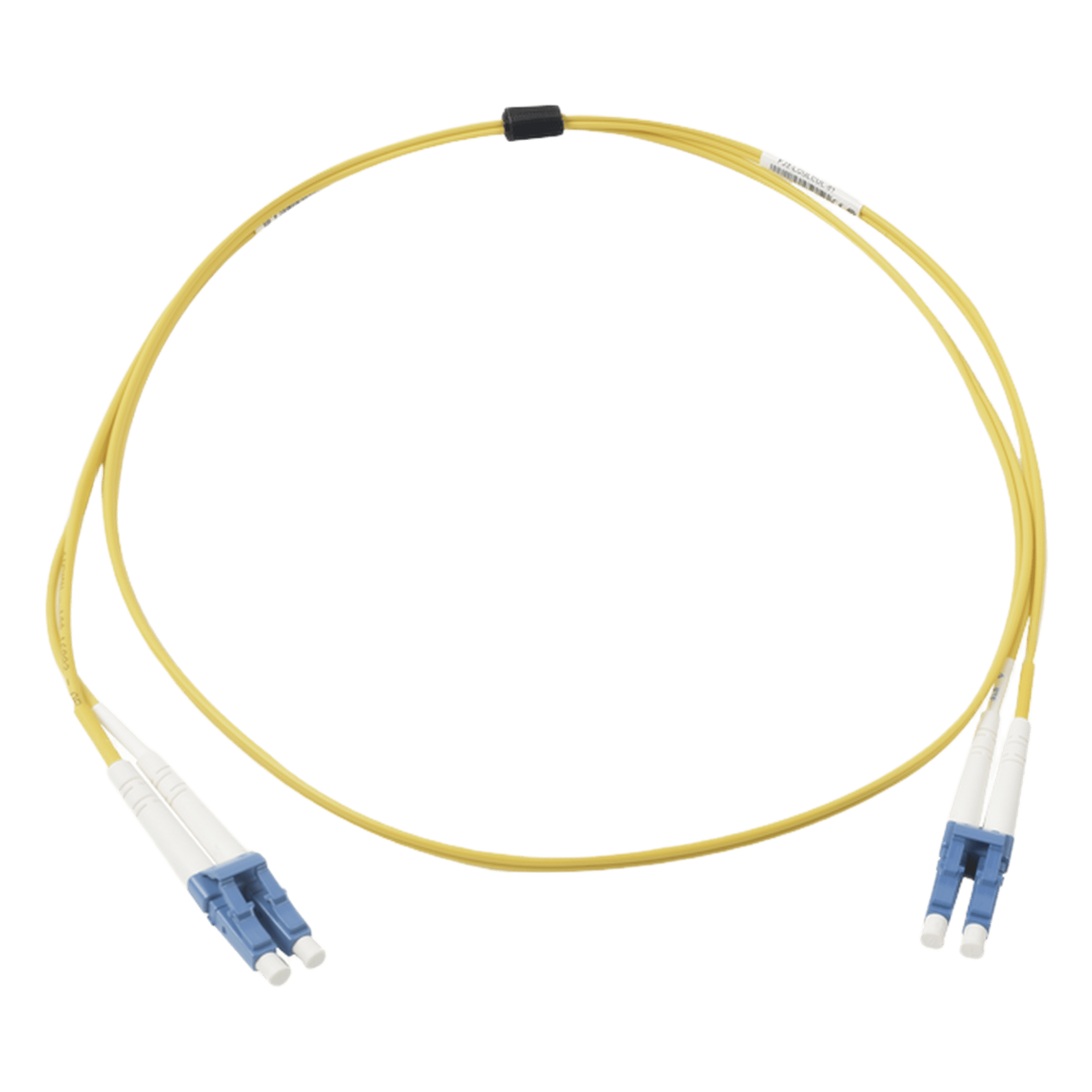 Jumper de Fibra Óptica Monomodo (OS2), XGLO, Riser, LC/UPC-LC/UPC Duplex, OFNR, Color Amarillo, 5 Metros (16.40 Pies) — SIEMON · SKU FJ2-LCULCUL-05