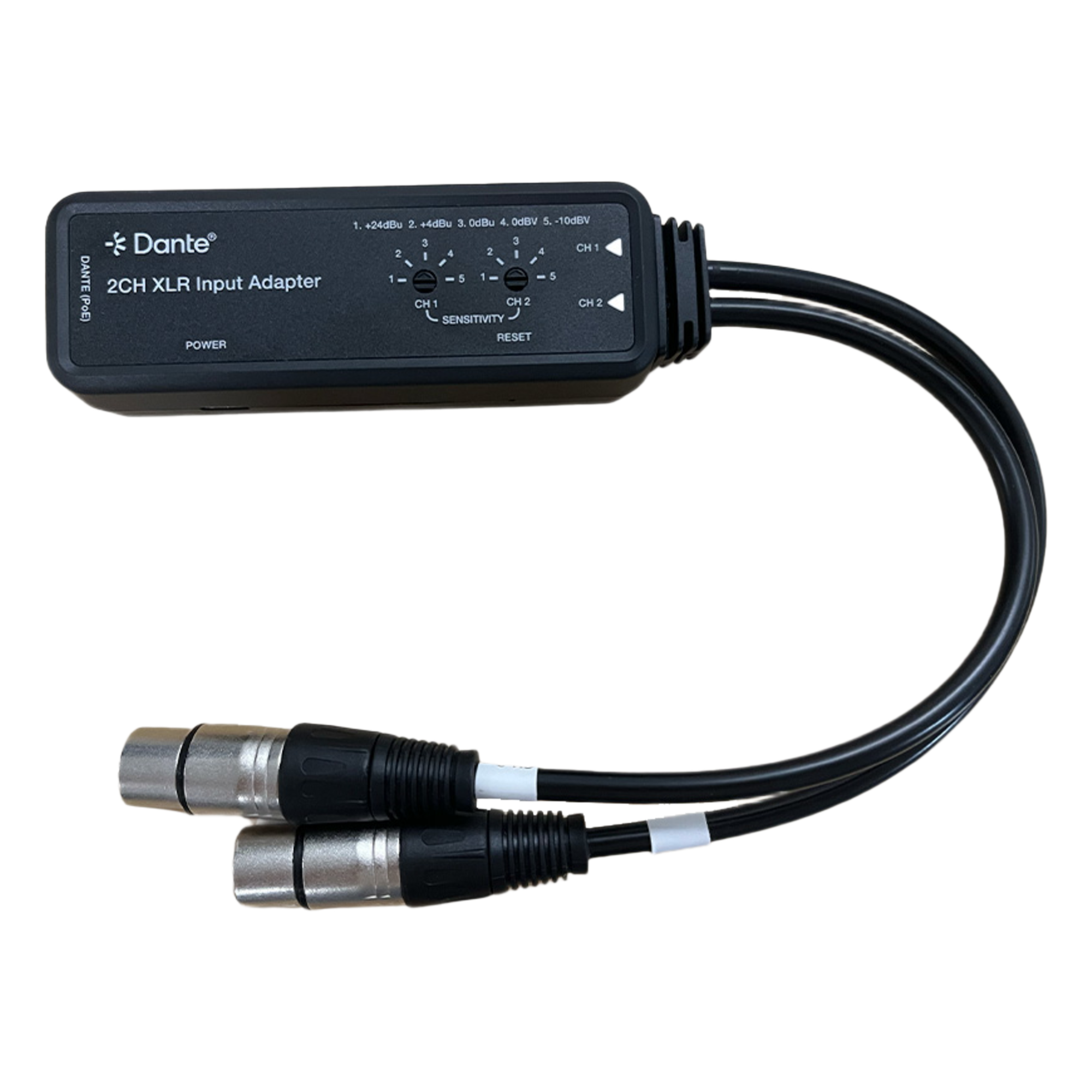 Extensor de Audio Dante® | 2CH XLR Input Adapter | Entrada XLR Balanceada/No Balanceada 2 Canales | Salida Digital Dante® 2CH | Latencia Configurable 1, 2 o 5 ms | Ancho de Banda 100M | Compatible con HDMI 1.4 | Protección ESD IEC 61000-4-2