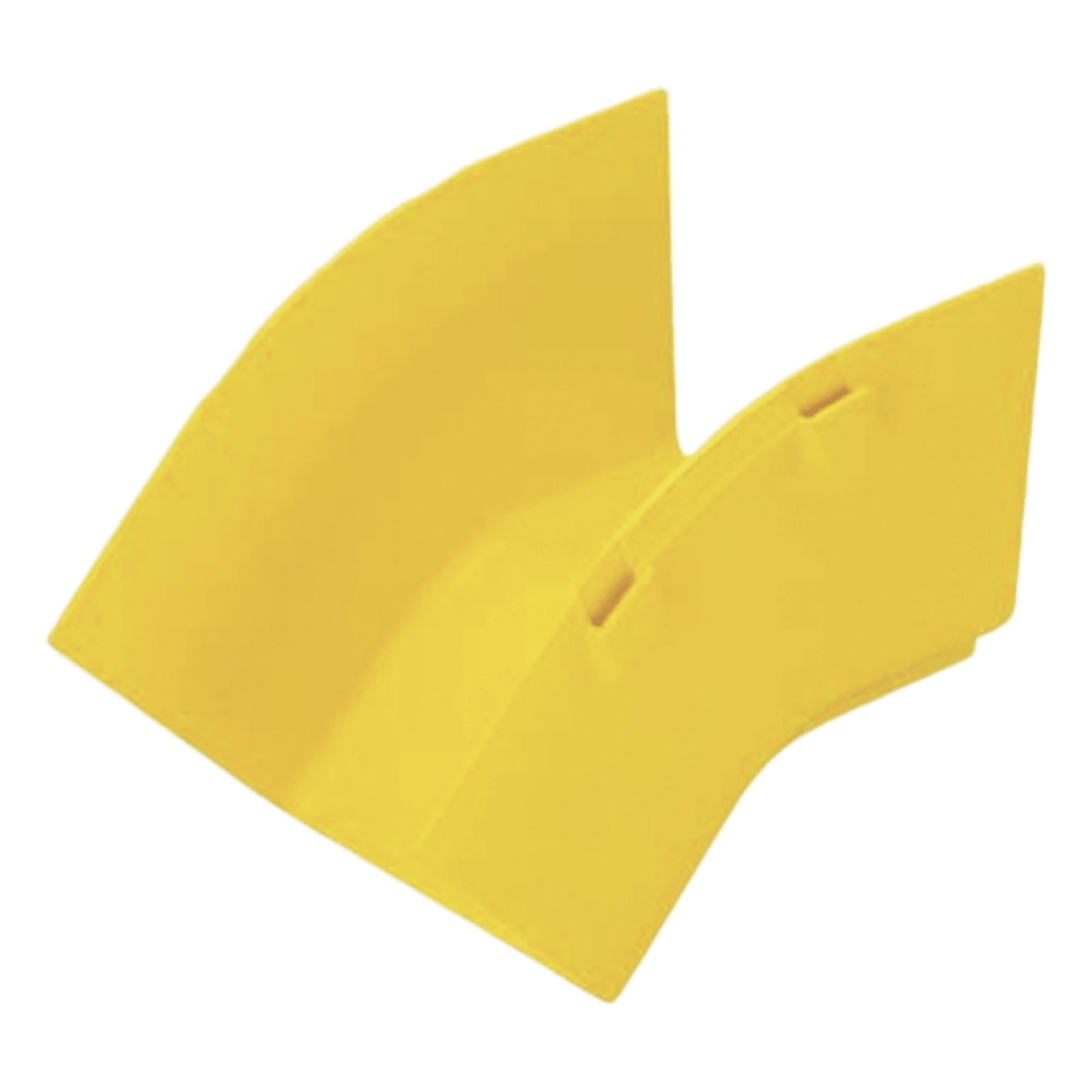 Bajada Vertical Exterior de 45º sin Tapa, Para uso con Canaletas 4X4 FiberRunner™, Color Amarillo — PANDUIT · SKU FROV454X4LYL