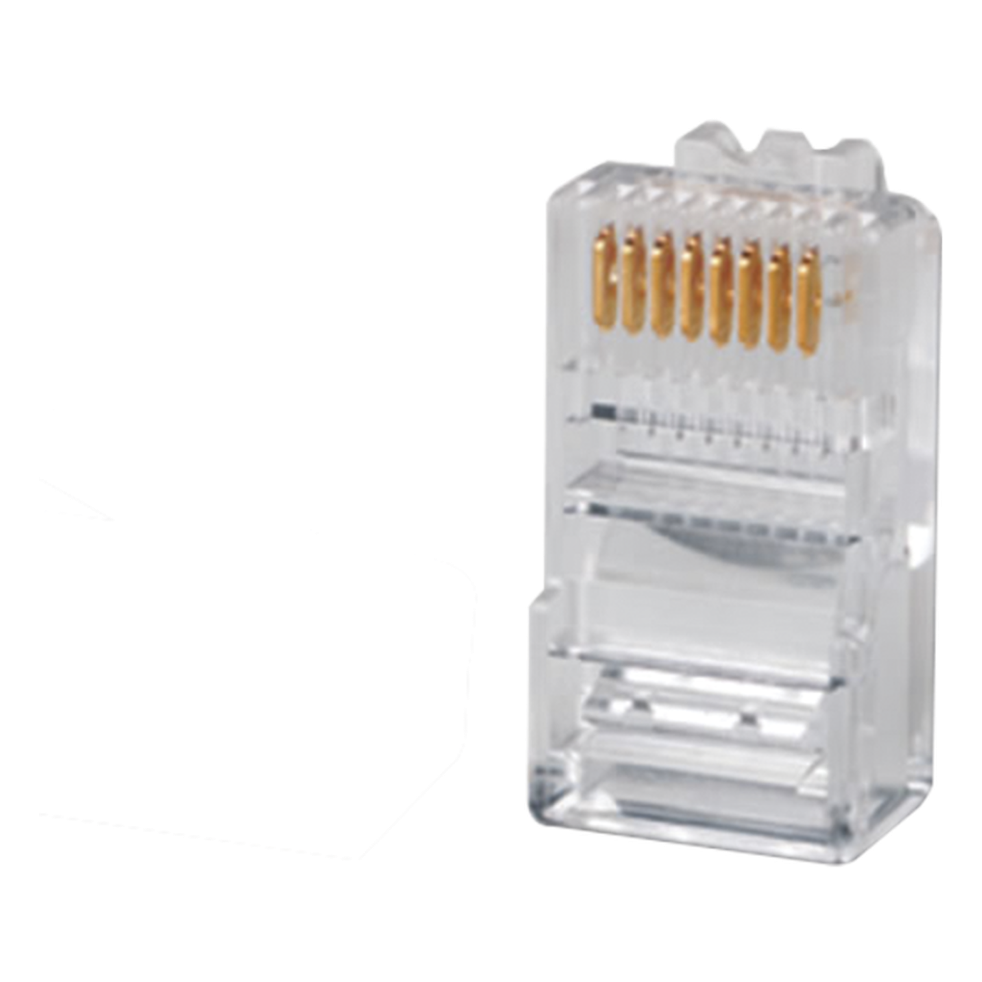 Plug RJ45 Cat5e, Para Cable UTP Calibre 22 a 26 AWG, Chapado en Oro de 50 Micras — SIEMON · SKU P-8-8