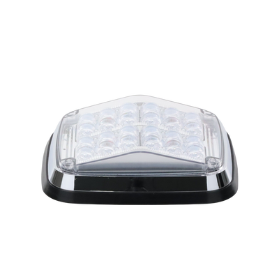 Luz de advertencia de 8 X 6", Color Rojo / Claro, SAE, IP67, Ideal para Ambulancias