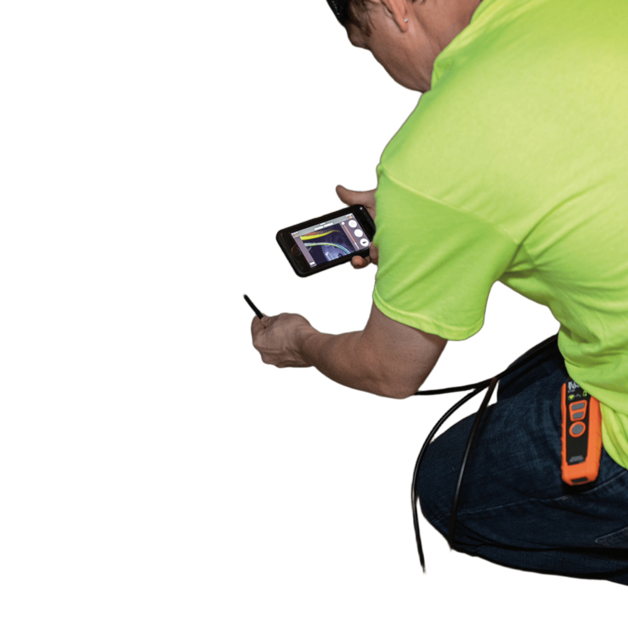 Boroscopio Habilitado por WiFi / Cámara de 9mm / Alcance WiFi 9m / Compatible con Android y iOS / IP67 / 640x480 px / Cuello de Cisne 1.8m / LED Ajustables