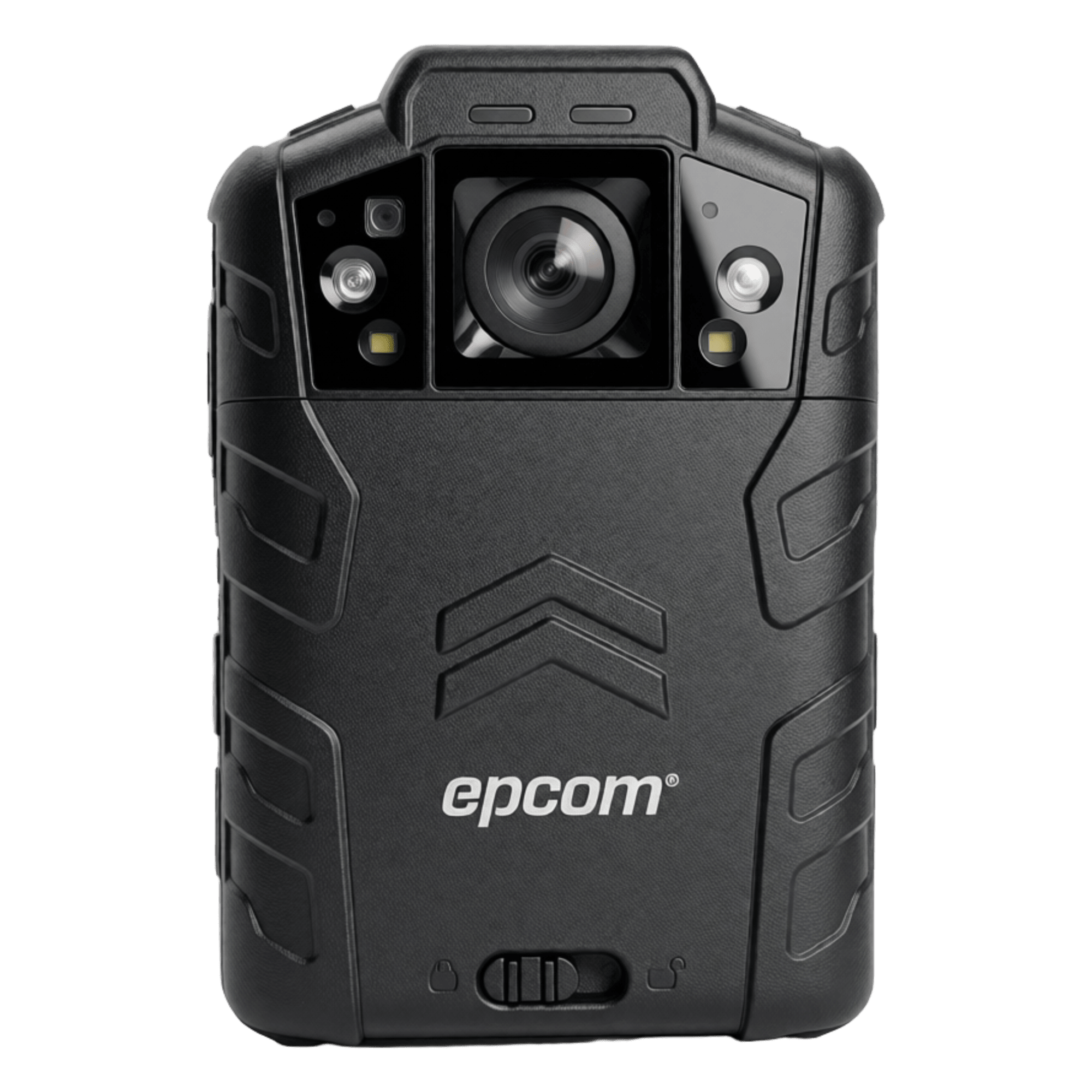 Body Camera para Seguridad / Hasta 48 Megapixeles / Video HD 4 Megapixel / Descarga de Video Automática / GPS Interconstruido / Pantalla LCD — EPCOM · SKU XMRX5V2