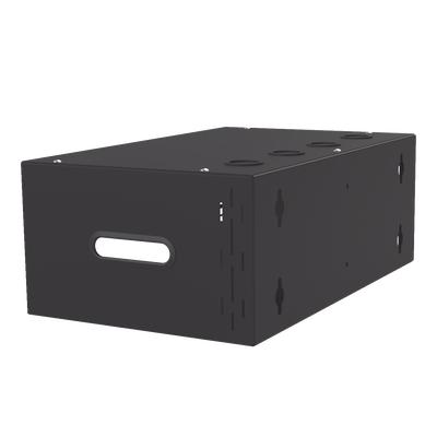 Gabinete para Montaje en Pared liviano, 4 Unidades de rack, Profundidad máxima de trabajo 250 mm, Se envía el Gabinete Armado.