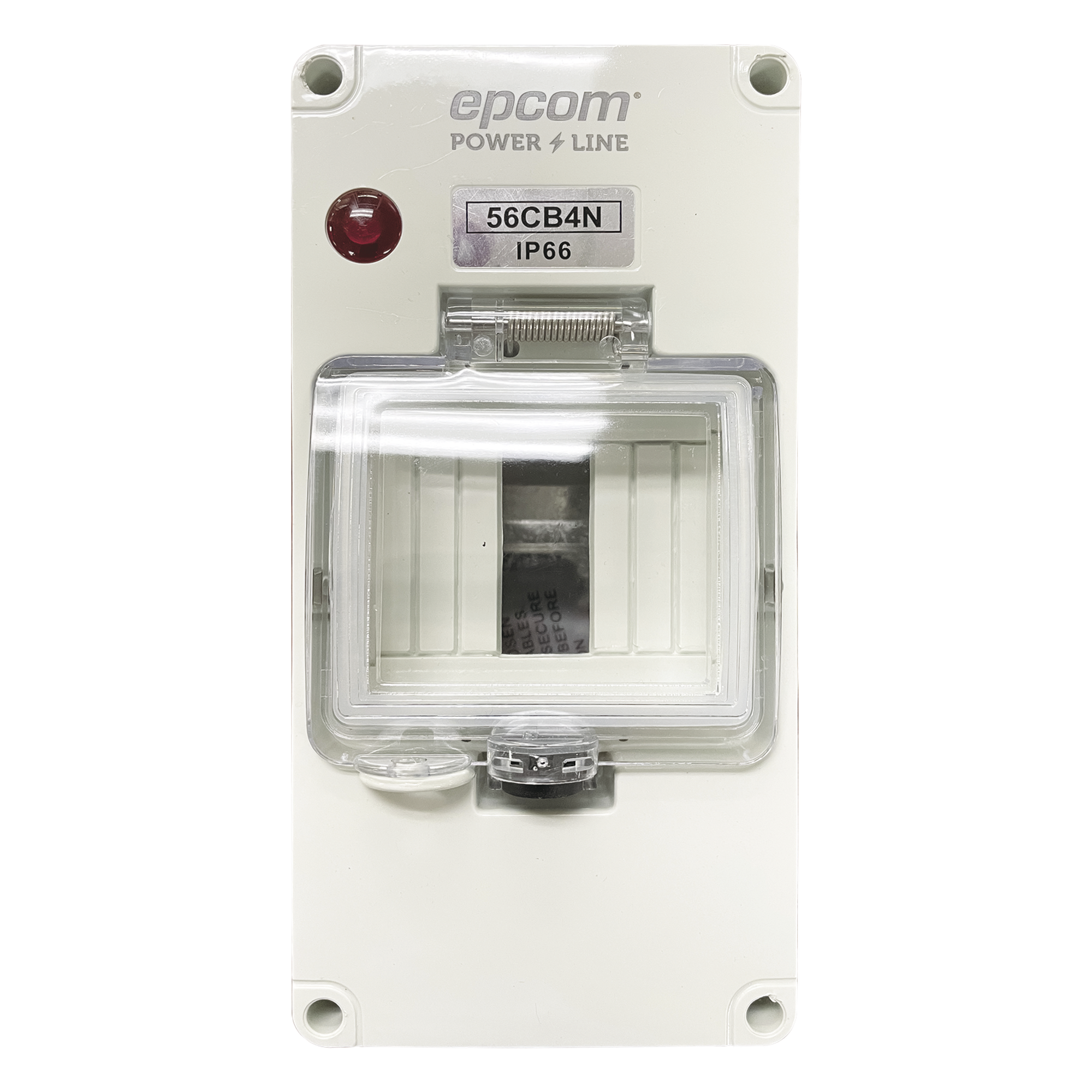 Gabinete Plástico para Exterior IP66 para Riel Din — EPCOM POWERLINE · SKU F56CB4N