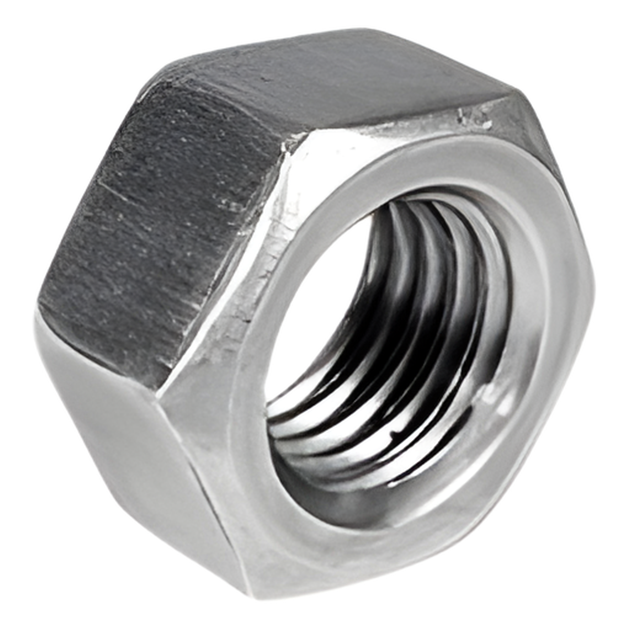 Tuerca Hexagonal de 1/4", con acabado Electro Zinc — CHAROFIL · SKU CH-TCA-H-6
