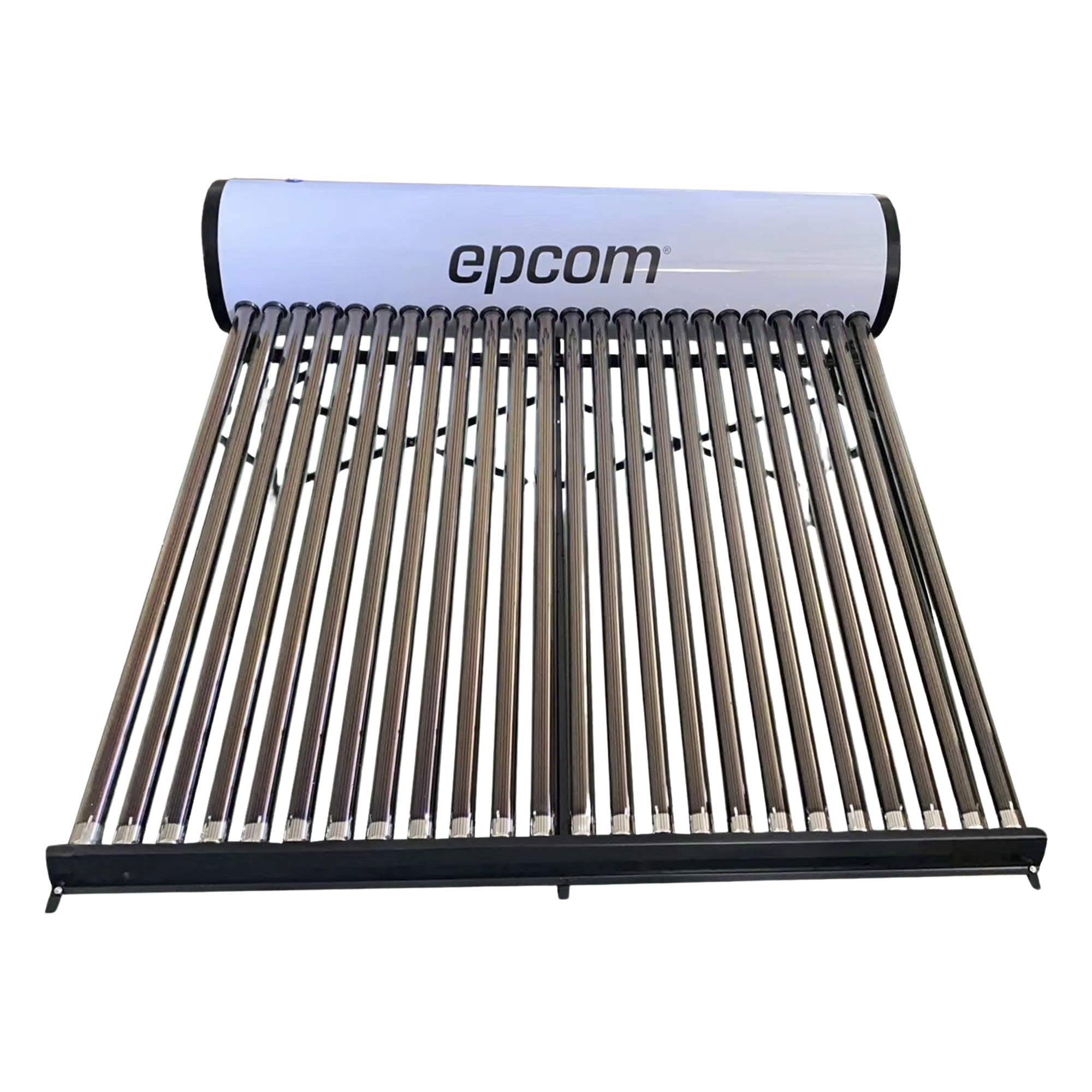 Bóiler Solar de 240L, Baja Presión con 24 Tubos de Vacío de Mayor Resistencia y Termotanque Inoxidable de Grado Alimenticio 240 L Resistentes a Granizo de Hasta 25 mm/ l, Incluye Anodo de Magnesio — EPCOM · SKU STELPWH240