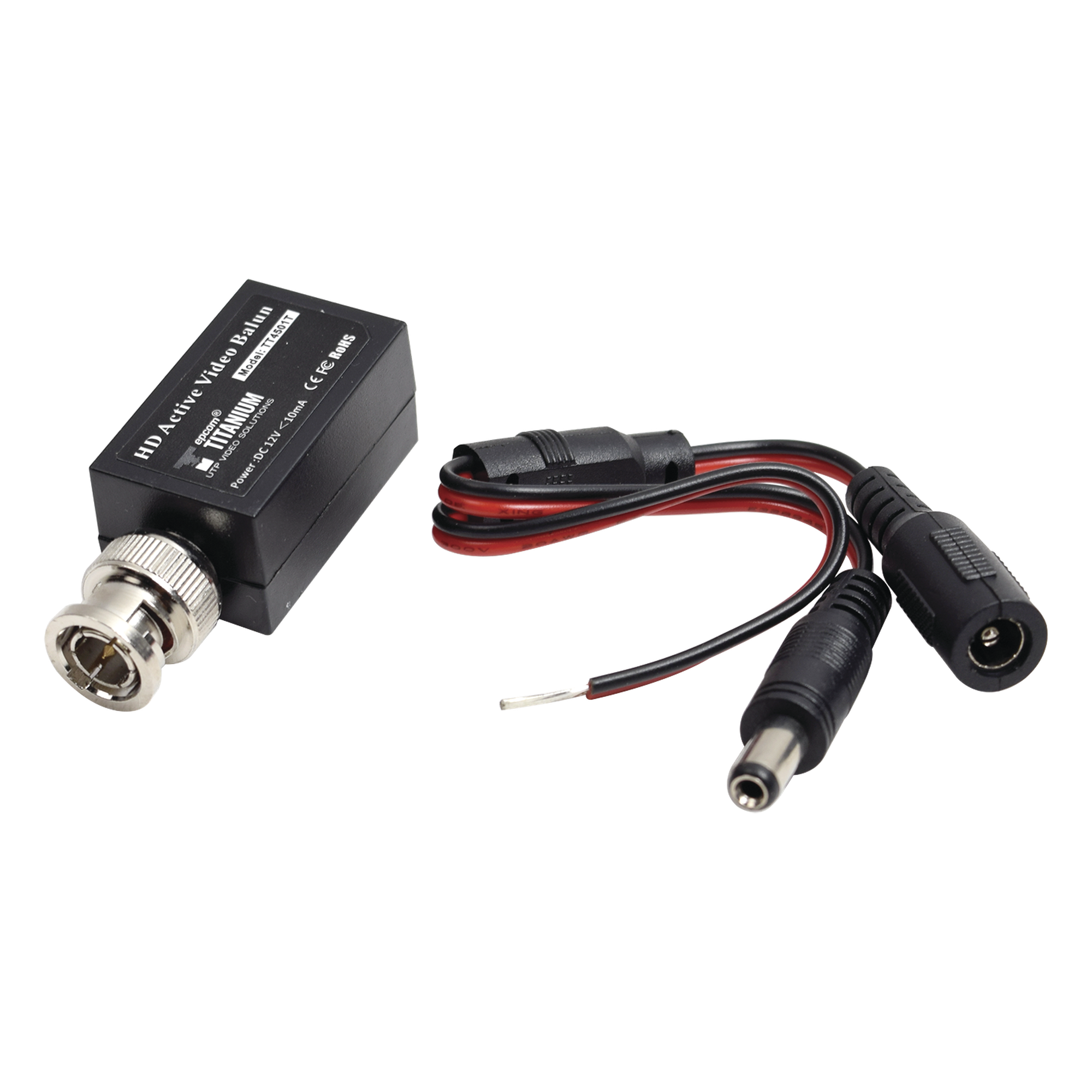 (TRANSCEPTOR) TRANSMISOR DE VIDEO ACTIVO DE LARGO ALCANCE / 400 Metros con RECEPTOR ACTIVO TT4501R / Resolución 2 MP / Compatible con cámaras HD-TVI/CVI/AHD/CVBS / Protección Interconstruida contra sobretensión. — EPCOM TITANIUM · SKU TT4501T