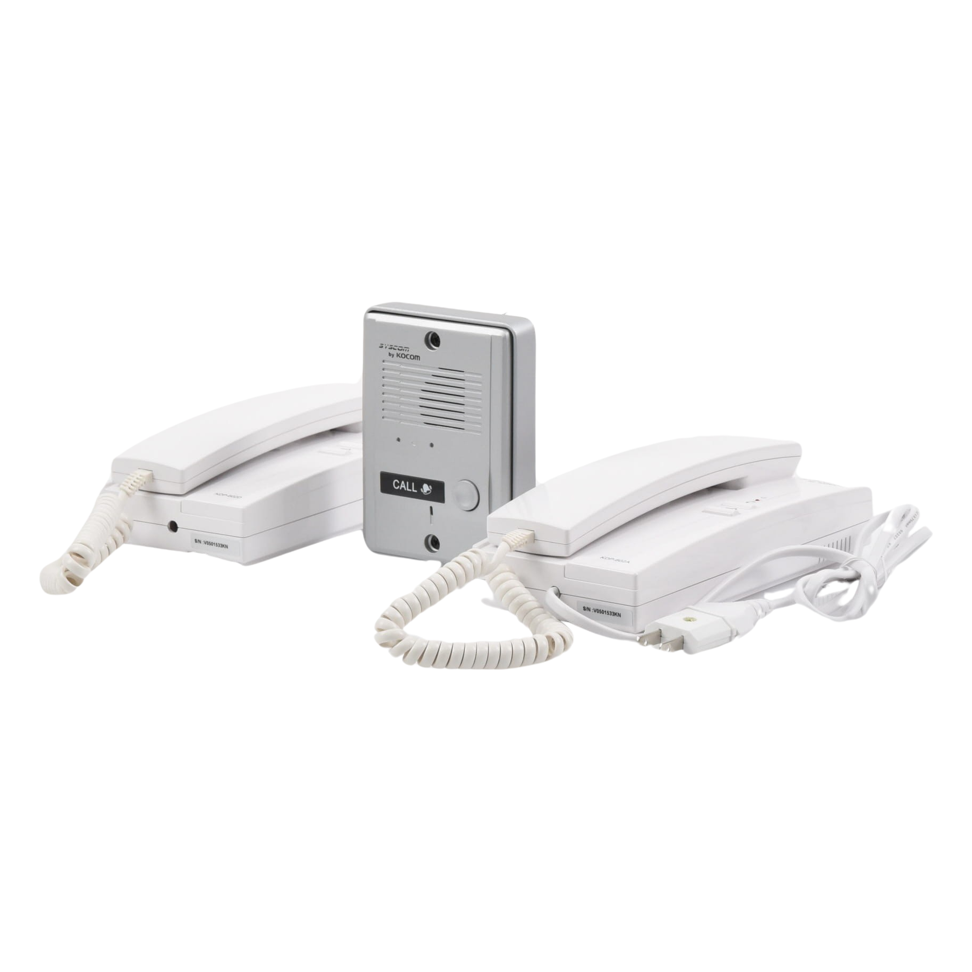 Kit de Audio Portero con 2 Auriculares y Frente de Calle 