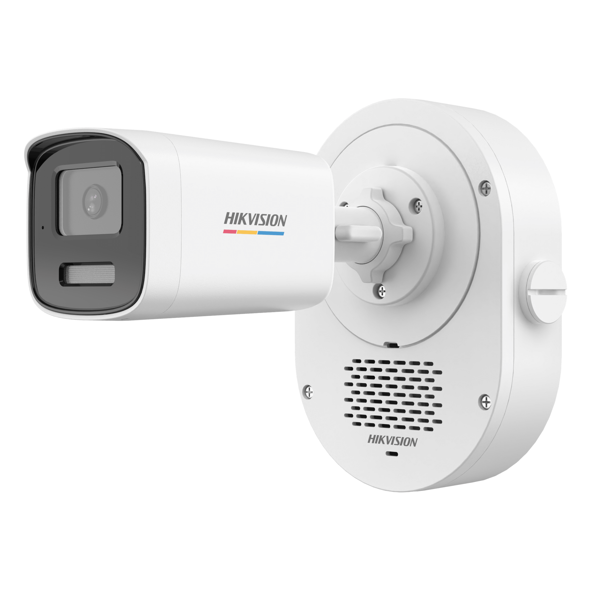 Bala IP 4 Megapixel / ColorVu 3.0 + SoundMax / Lente 4 mm / Dual Light 50 mts (164 ft) IR + Luz Blanca / Bocina + Micrófono Integrados / AcuSense Lite / Exterior IP67 / WDR 120 dB / PoE / Micro SD — HIKVISION · SKU DS-2CD1T47G3-LIUF/LSL
