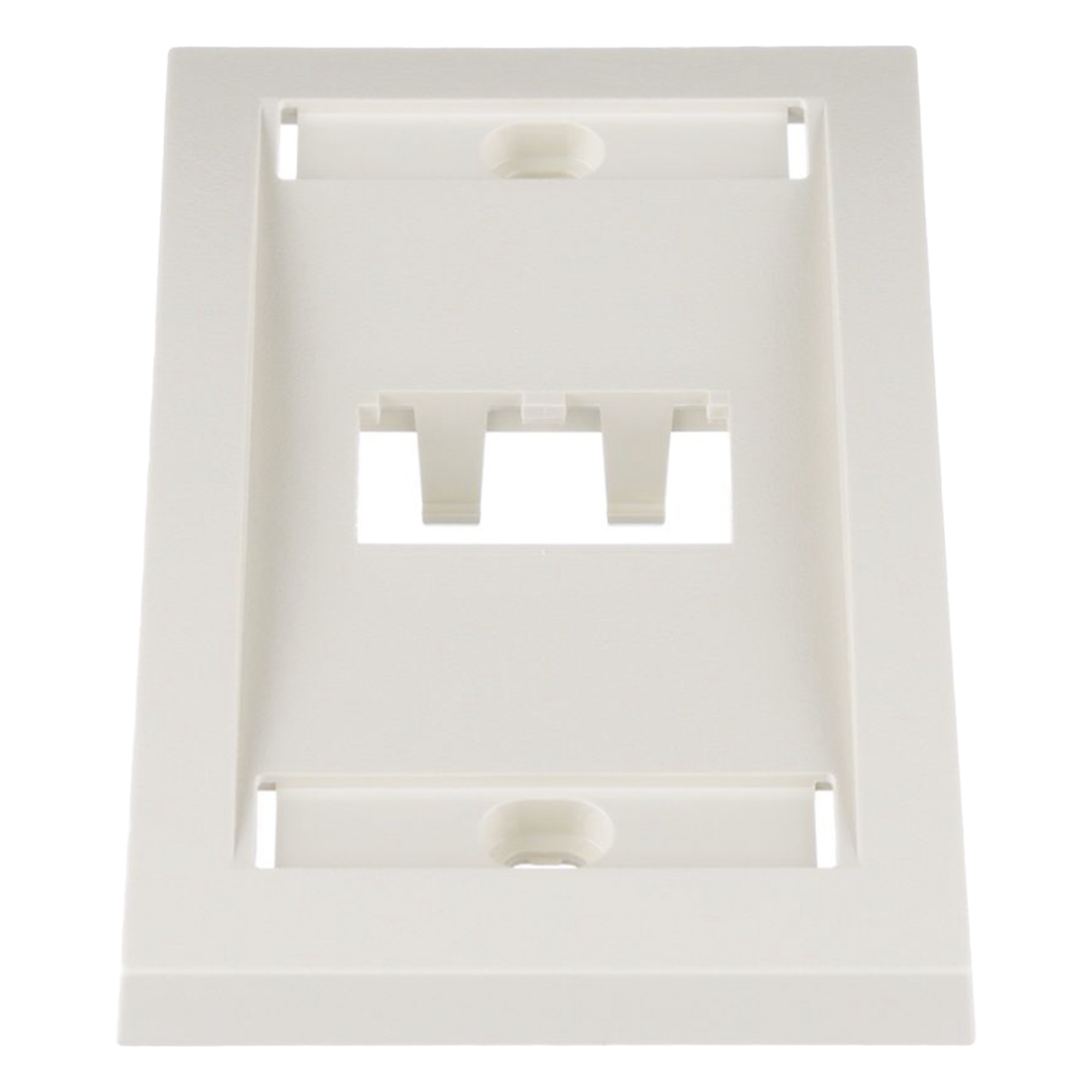 Placa de Pared Vertical Ejecutiva, Salida Para 2 Puertos Mini-Com, Con Espacios Para Etiquetas, Color Blanco Mate — PANDUIT · SKU CFPE2IWY