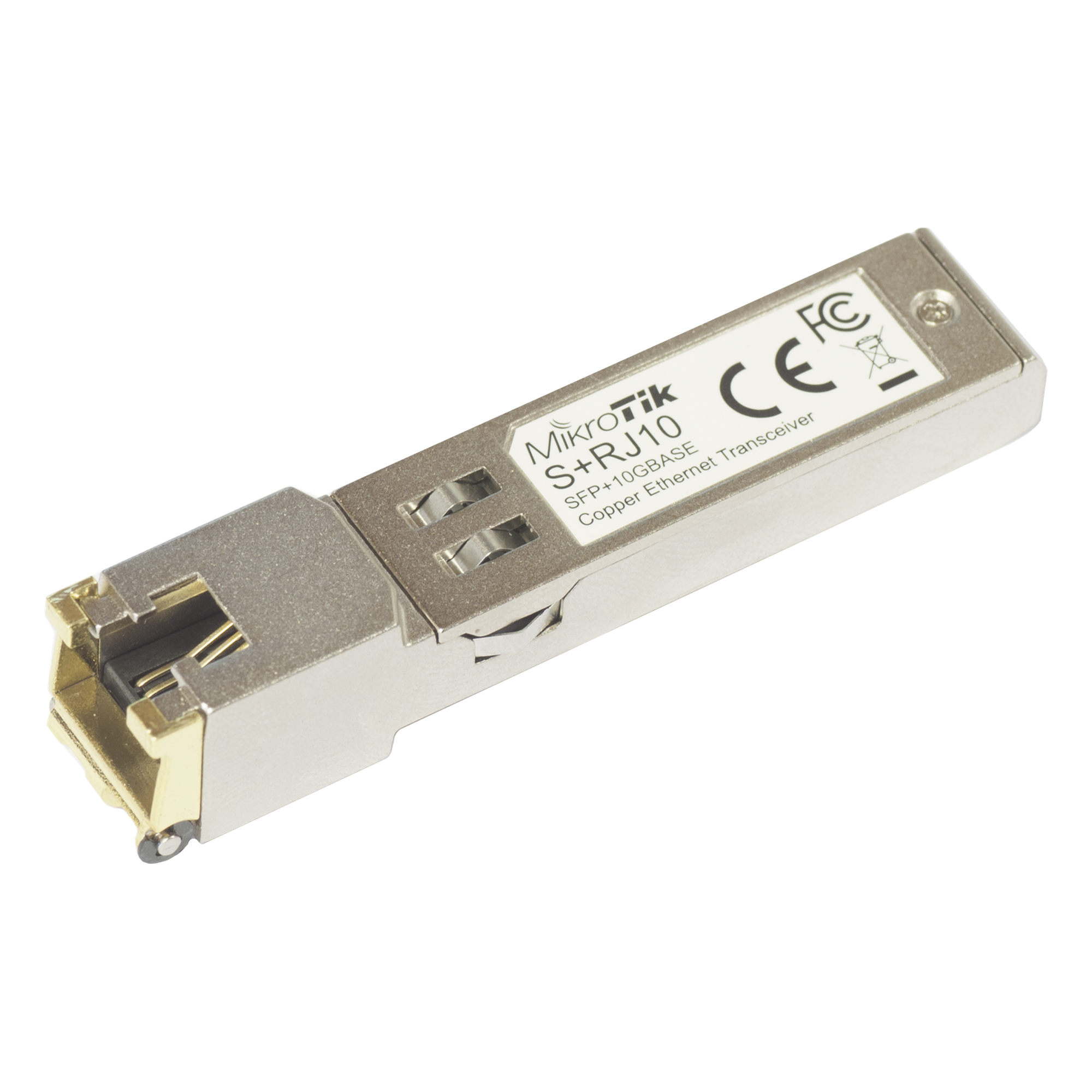 S+RJ10 - 10M, 100M, 1G, 2.5G, 5G, 10G en RJ-45 hasta 10 Gbps — MIKROTIK · SKU S+RJ10