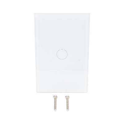 (ZWAVE) Interruptor On/Off panel táctil touch inalámbrico Zwave Plus 1 boton. Compatible con Hubitat HC8, Álula M2M, otro 