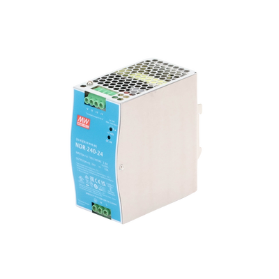 Fuente de Poder Industrial / Riel DIN / 240W / 24Vcc / 10A / Entrada 90-264Vca / Eficiencia 88.5% / Sin Ventilador