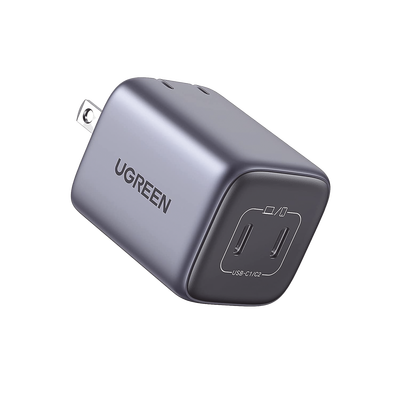 Cargador GaN II / 45W / 2 Puertos USB-C / Power Delivery 3.0 / Quick Charge 4.0 / 100-240V