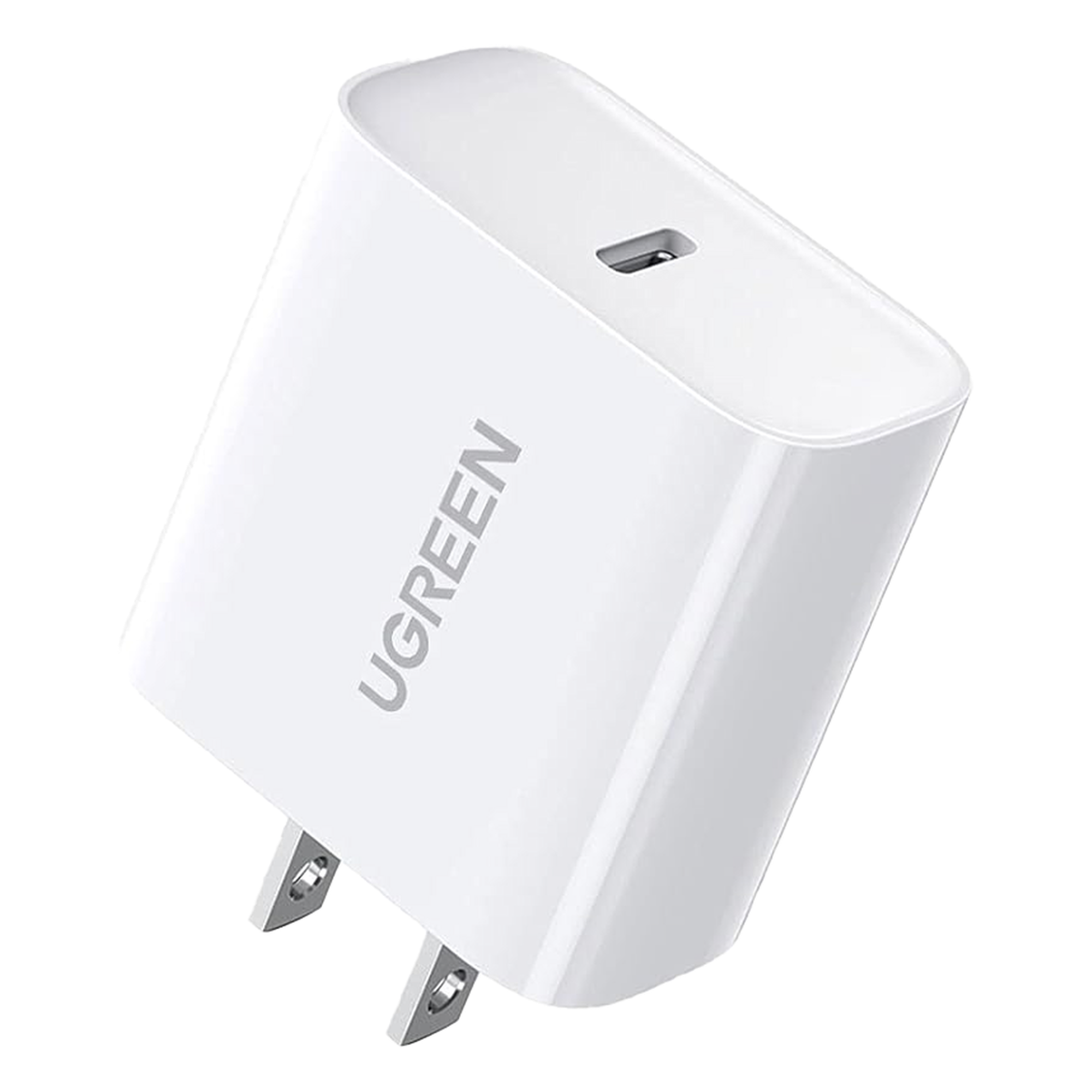 Cargador USB-C de 20W | 1 USB-C de Carga Rápida | QC4.0+ | PD3.0 | PPS | BC1.2| Carga Inteligente | Chip PWM | Múltiple Protección | Mayor Eficiencia Energética | Tamaño Compacto | Carcasa Ignifuga | Color Blanco.