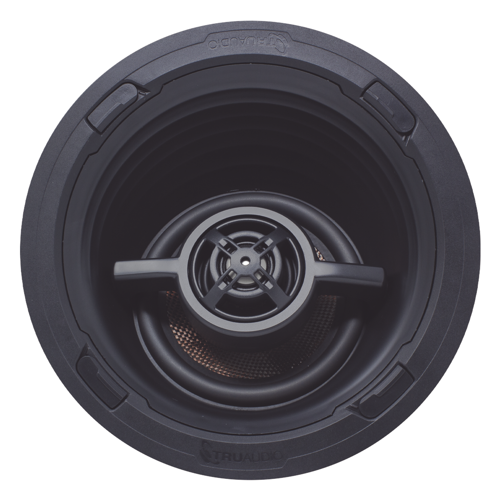 Altavoz LCR | Rango Medio Giratorio | Angulo para Techo de 3 Vias | Cine en Casa | Woofer de 7in de Fibra de Carbono | Tweeter de 1in | 175W | 8Ω — TRUAUDIO · SKU REV71