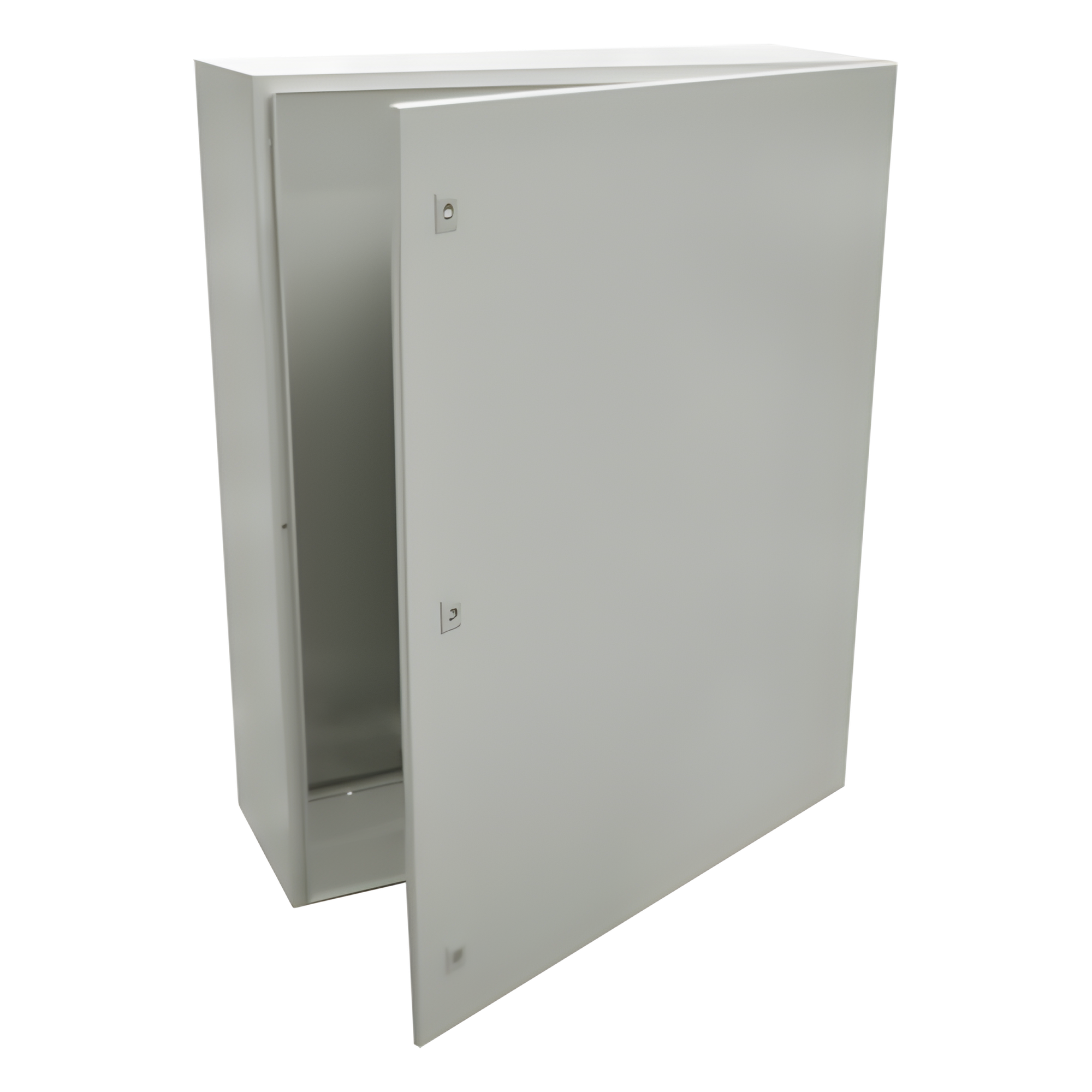 Gabinete de Acero IP66 Uso en Intemperie (800 x 1200 x 400 mm) con Placa Trasera Interior Metálica y Compuerta Inferior Atornillable (Incluye Chapa y Llave).