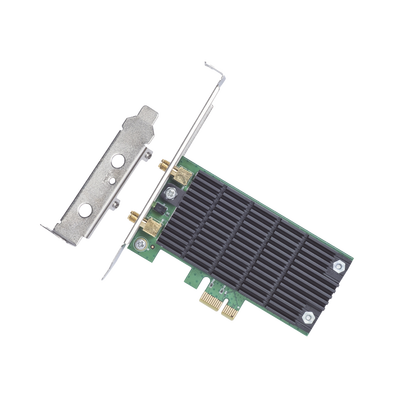 Adaptador PCI inalámbrico doble banda AC 1200 Mbps / Antena de alta ganancia / Tecnología MU-MUMO 2X2 / Soporte de perfil bajo y Altura completa