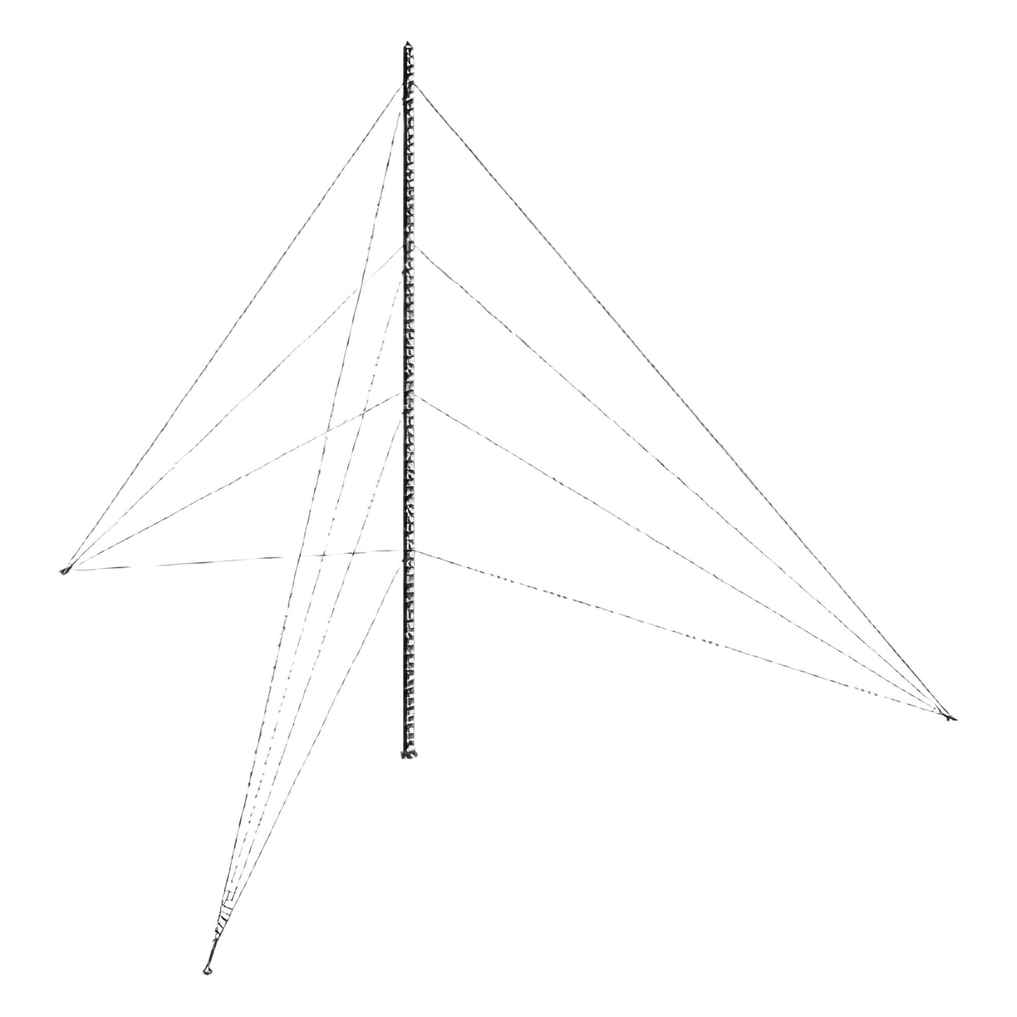 Torre Arriostrada de Piso / 3 m (9.8 ft) de Altura / Carga Axial 350 kg / Resistencia Viento 200 km/h / Galvanizado Electrolítico ASTM B-633 / 1 Tramo — SYSCOM TOWERS · SKU KTZ-35E-003