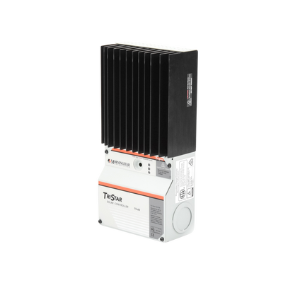 Controlador de Carga Solar TriStar PWM 60 A / 12V 24V 48V / Puerto RS-232 / Hasta 4 kW / Disipador de Calor / 7 Preajustes