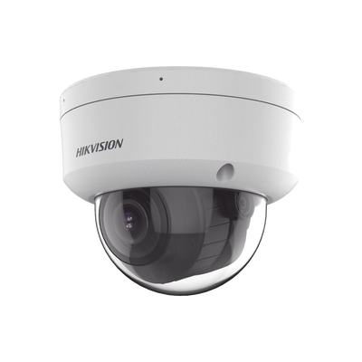 [Dual Light + 2 Micrófonos Integrados] Domo IP 2 Megapixel / Lente Mot. 2.8 A 12 mm / 40 mts Luz Blanca + 40 mts IR) / ACUSENSE / Exterior IP67 / IK10 / WDR 120 dB / PoE / ONVIF / Alarmas I/O / Micro SD / Metal / ACUSEEK