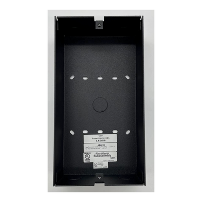 Caja de Montaje en Superficie / Para Módulo Anunciador / Entradas 1/2 Pulgada / 21.6 cm (8.5 in) Alto — NOTIFIER · SKU ABS-1B