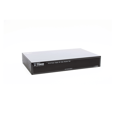 (SOLO RECEPTOR) TRANSCEPTOR ACTIVO DE 16 CANALES / VIDEO+PODER en un solo Cable UTP / 150 metros en 4K, 200 metros en 5 MP/ Envía 36 Vcc y Recibe 12 Vcc / TODO INCLUIDO PARA RACK / HD-TVI/CVI/AHD/CVBS / SIN RUIDO / INSTALACIÓN LIMPIA.