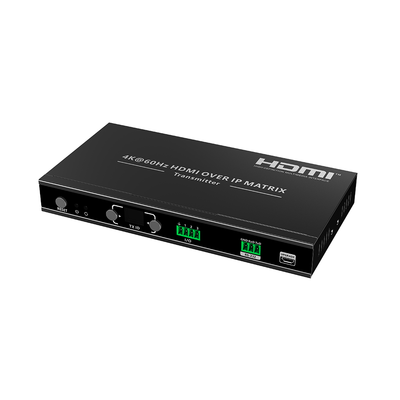 Extensor HDMI sobre IP | Transmisor | 4K@60Hz | 120 m | HDMI 2.0 | HDCP 2.2 | PoE | RS-232 | IR Bidireccional | Multicast