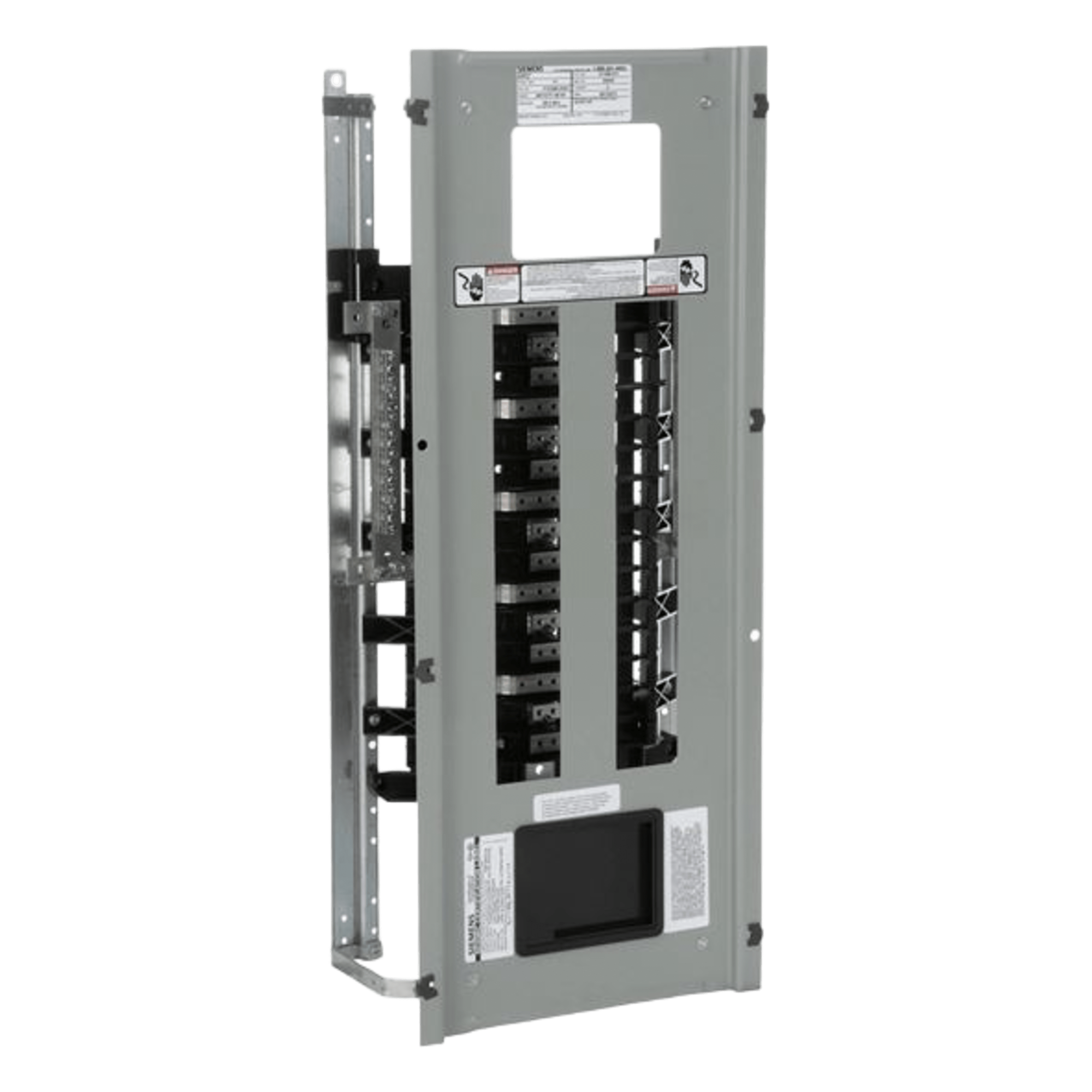 Interior de tablero P1, para montar interruptores BL/BQD, 250 A, 3F, 4H, 220/127 ó 480/277 V c.a., 30 Circuitos, Barras de Aluminio — SIEMENS · SKU P1E30MC250AT