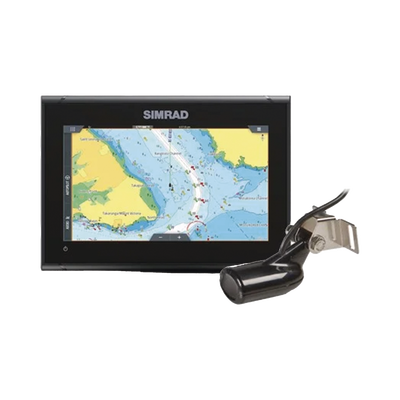 Display Multifuncional Simrad GO Series 9’’ / Pantalla Táctil Multi-touch / GPS Integrado / Ecosonda / Wi-Fi / Interfaz NMEA 2000 y Radar / Transductor 83/200 / Compatible con C-MAP Discover