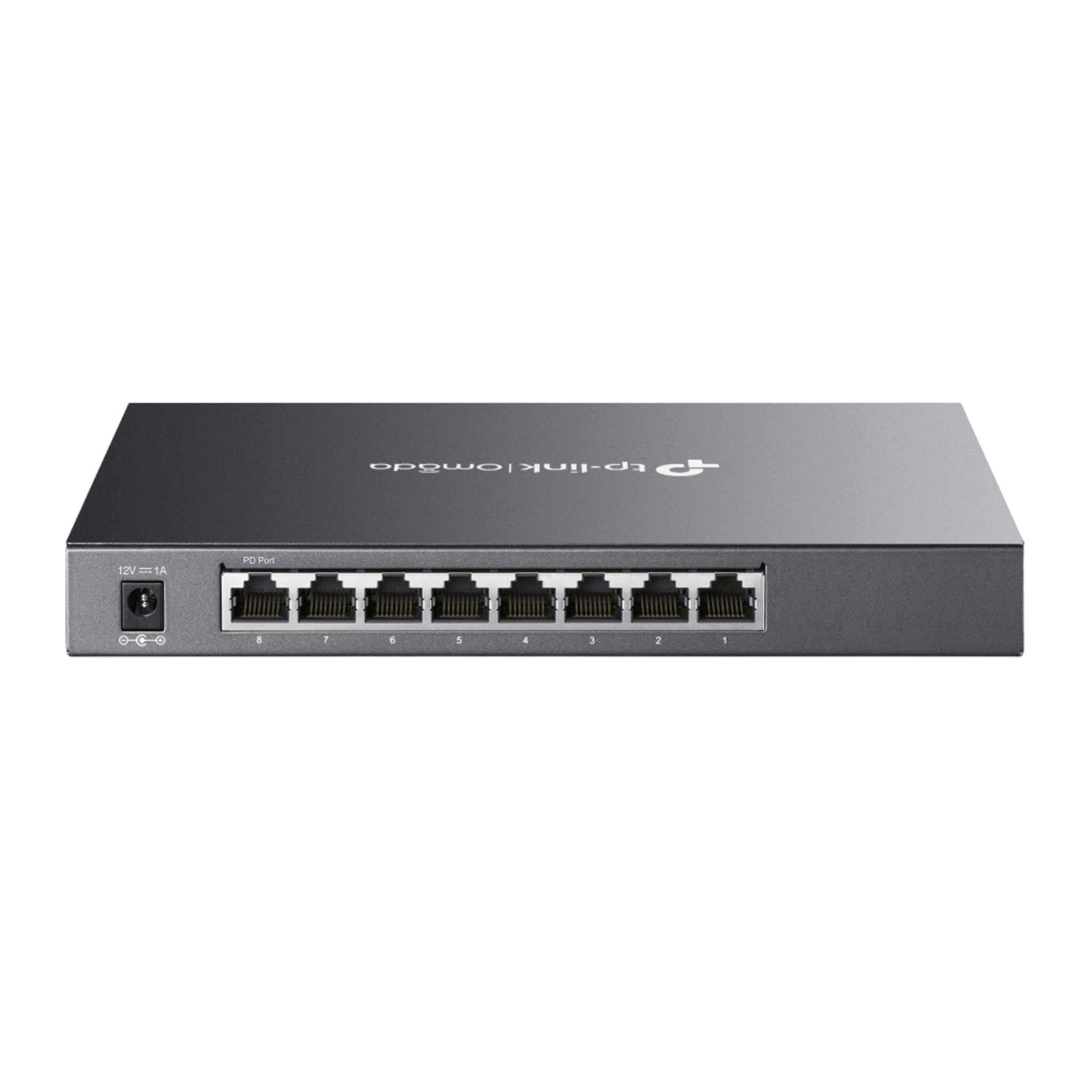 Switch Administrado Gigabit 8 Puertos / Omada SDN / 16 Gbps Capacidad Switching / Gestión Cloud y Local / VLAN / QoS / ACL / Sin Ventiladores / Montaje Pared-Escritorio