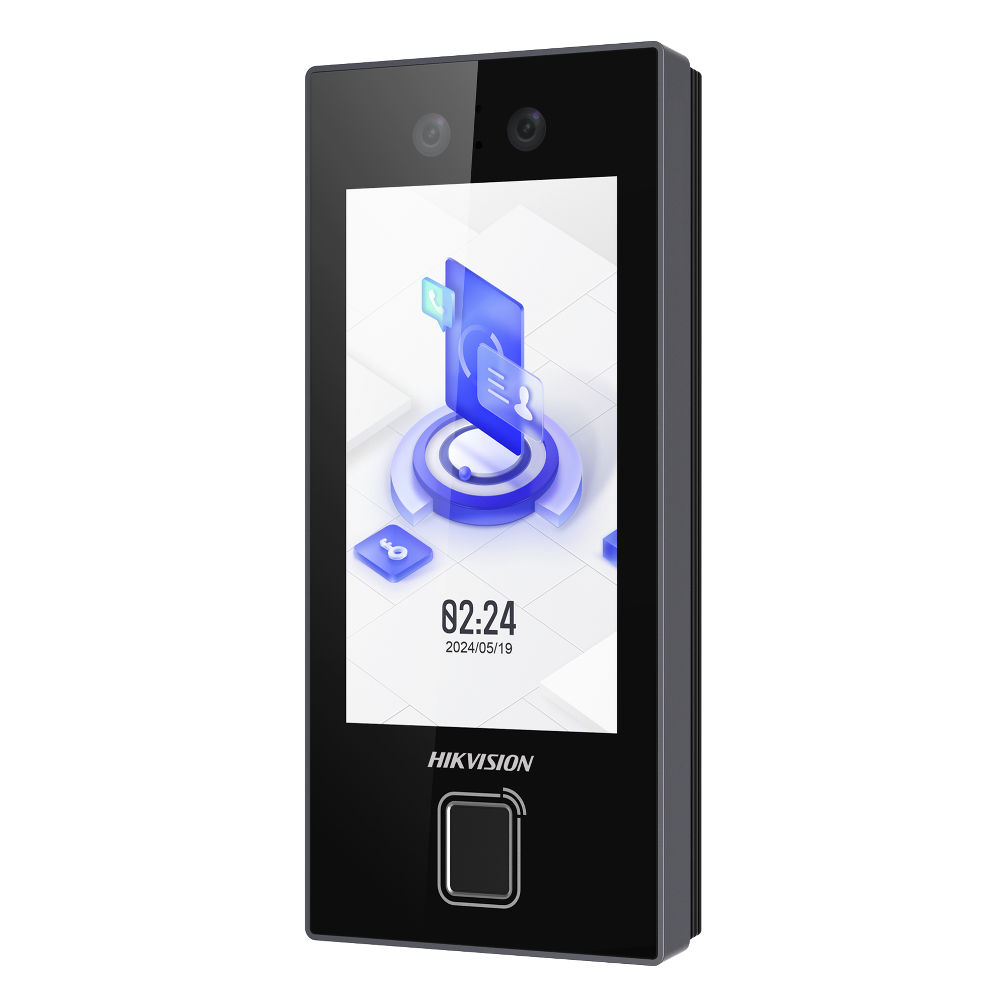 Terminal Facial MinMoe DS-K1T344MBFWX-E1 / Lector de Huellas y Tarjetas MIFARE / 3000 Rostros / 3000 Huellas / Pantalla 4.5" / Hik-Connect Teams / IP65 / PoE WiFi / HIK-IA / SIP — HIKVISION · SKU DS-K1T344MBFWX-E1