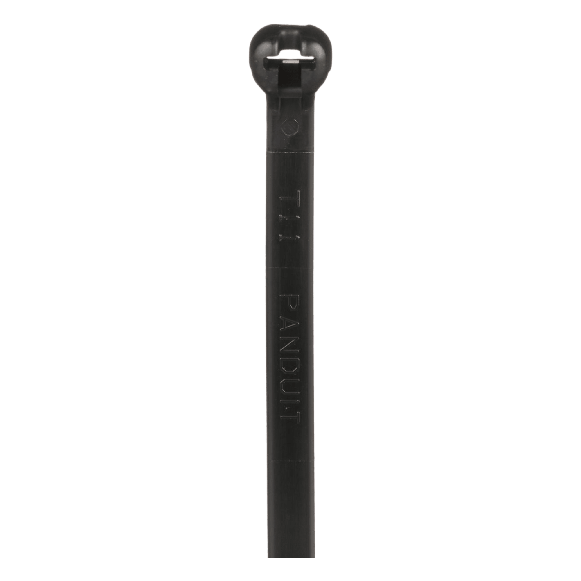 Cincho de Nylon 6.6 Dome-Top®, Con Lengüeta de Bloqueo de Acero Inoxidable, 203 mm largo x 4.7mm ancho, Color Negro, Exterior Resistente a Rayos UV, Paquete de 1000pz — PANDUIT · SKU BT2S-M0