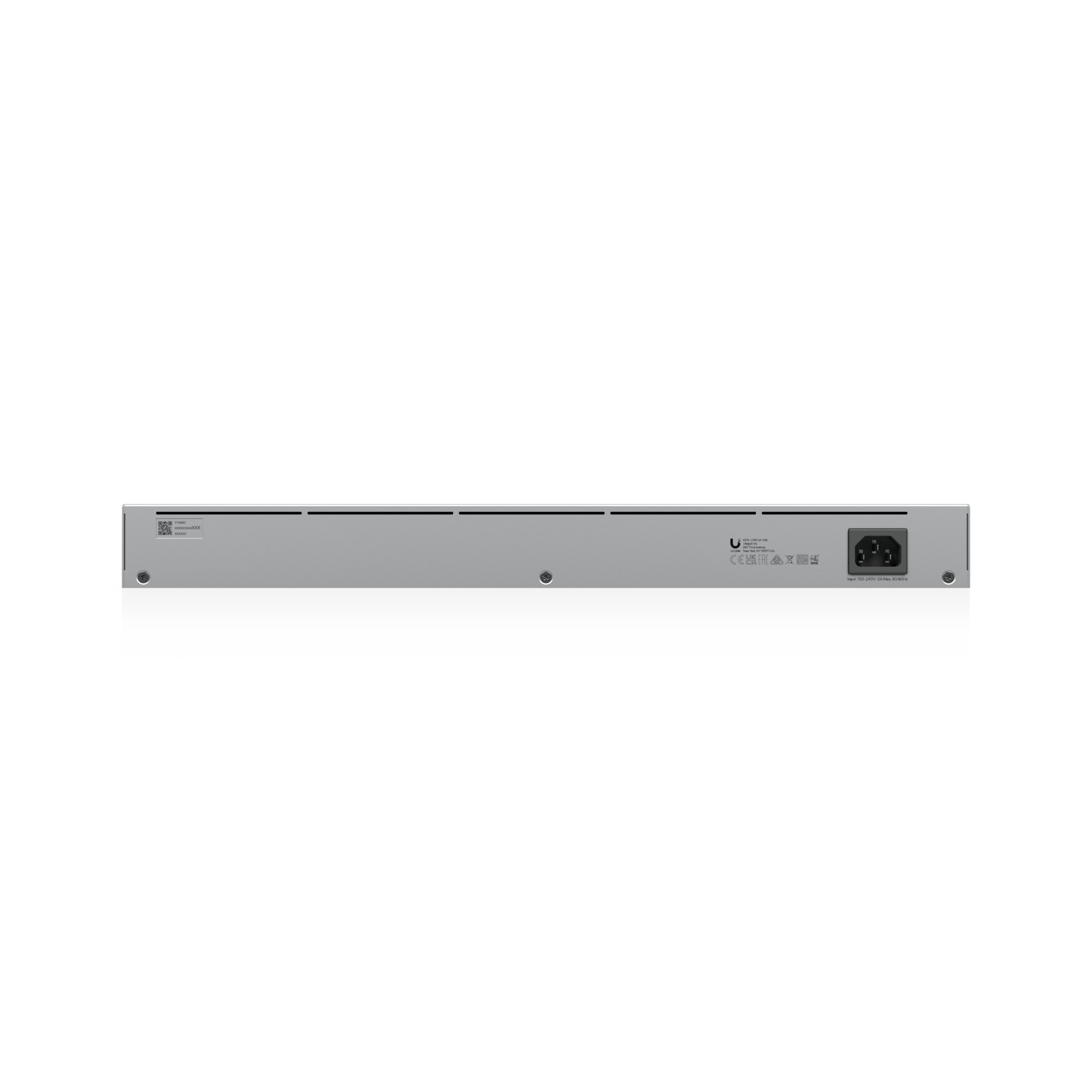 Switch UniFi Capa 2 / 24 Puertos Gigabit / 16 Puertos PoE+ 802.3af/at / 95W Total / 2 Puertos SFP 1G / Pantalla LCM / Sin Ventilador