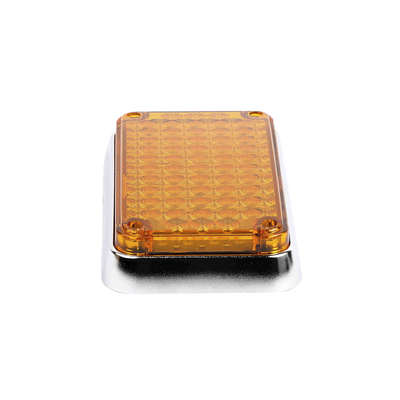 Luz de Advertencia de 6X4", Color Ambar, Ideal para Ambulancias