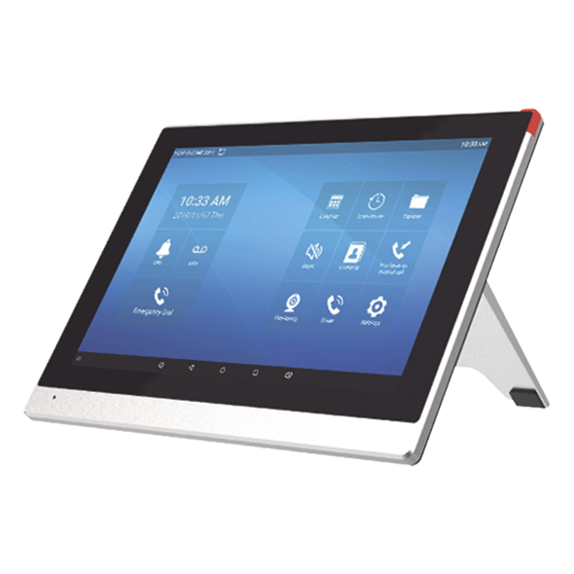 Monitor IP/SIP para interior con Android, Wi-Fi, pantalla táctil de 10.1", audio de 2 vías, PoE, 8 interfaces de entrada de alarma.