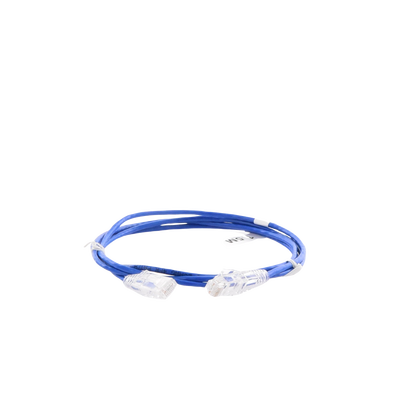 Cable de Parcheo Slim UTP Cat6 - 1.5 Metros (4.92 Pies) Azul Diámetro Reducido (28 AWG)