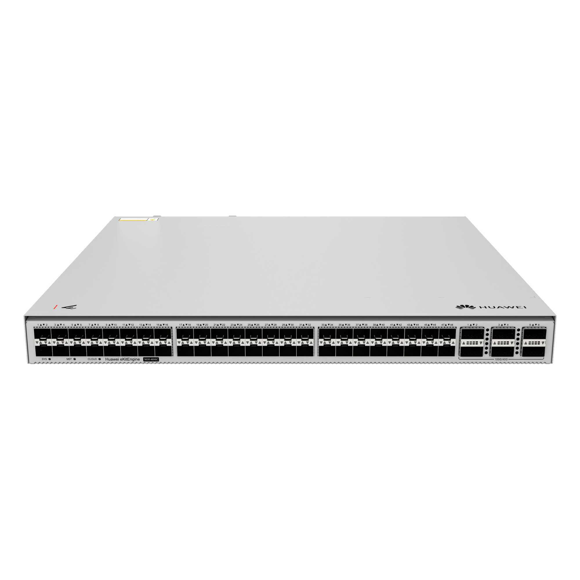 Switch Core Capa 3 / 48 Puertos 10G SFP+ / 6 Puertos 100G QSFP28 / Switching 2,160 Gbps / Forwarding 1,607 Mpps / iStack / Gestión Cloud