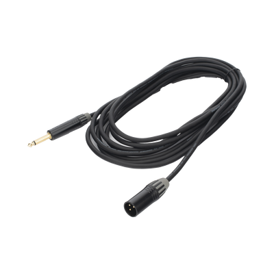 Cable de Audio | XLR 3 Polos Macho a Plug 1/4 in mono | Conector Seetronic Serie M SCMF3 - MP2X | Longitud 5m