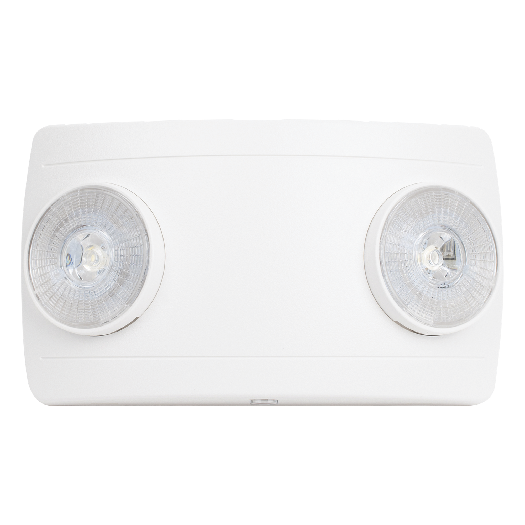 Luz de Emergencia LED / Doble LED 1W 150 lúmenes / Batería Ni-Cd 3.6V 900mAh / 90 min Autonomía / Voltaje Universal 127-240 VAC / UL 5VA / Blanco