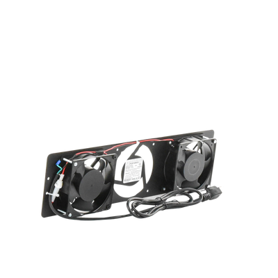 Kit de 2 Ventiladores 110 Vca (12 x 12 cm) con Clavija para Gabinete de Piso
