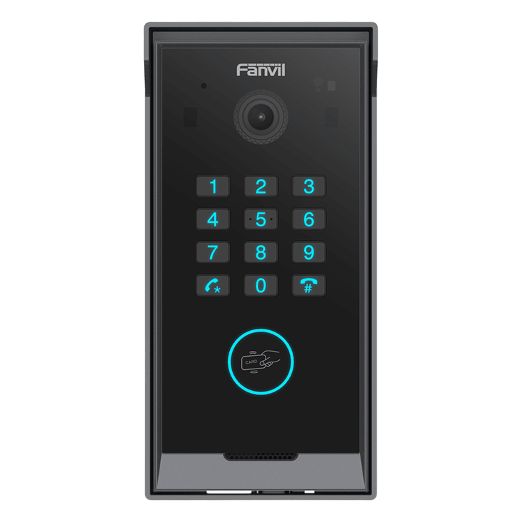 Videoportero Slim IP SIP con Cámara HD, IP IP65, Teclado Numérico y Relé, Apertura por BLE, Tarjeta, Remoto, Protocolo ONVIF, Compatible con App Fanvil Link — FANVIL · SKU I60K