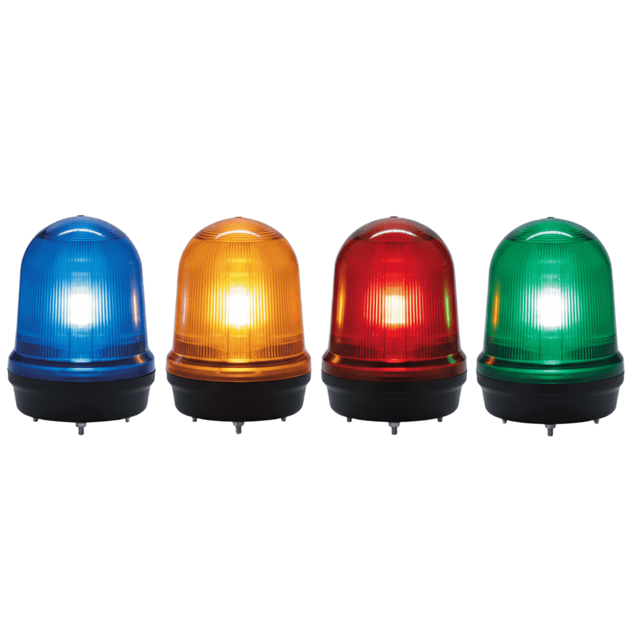 LED con patrones fijo/intermitente, estroboscópico y simulación rotatorio, Color Rojo de 110-220 VCA