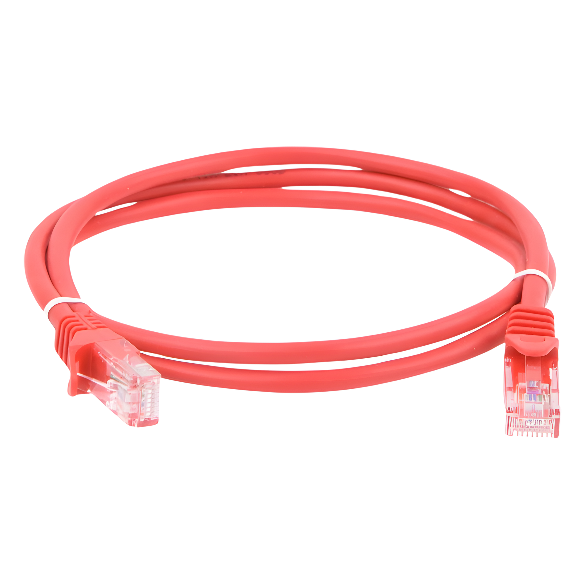 Cable de Parcheo UTP Cat5e / 1 Metro (3.28 Pies) / RJ45 / 100 Ohm / Rojo