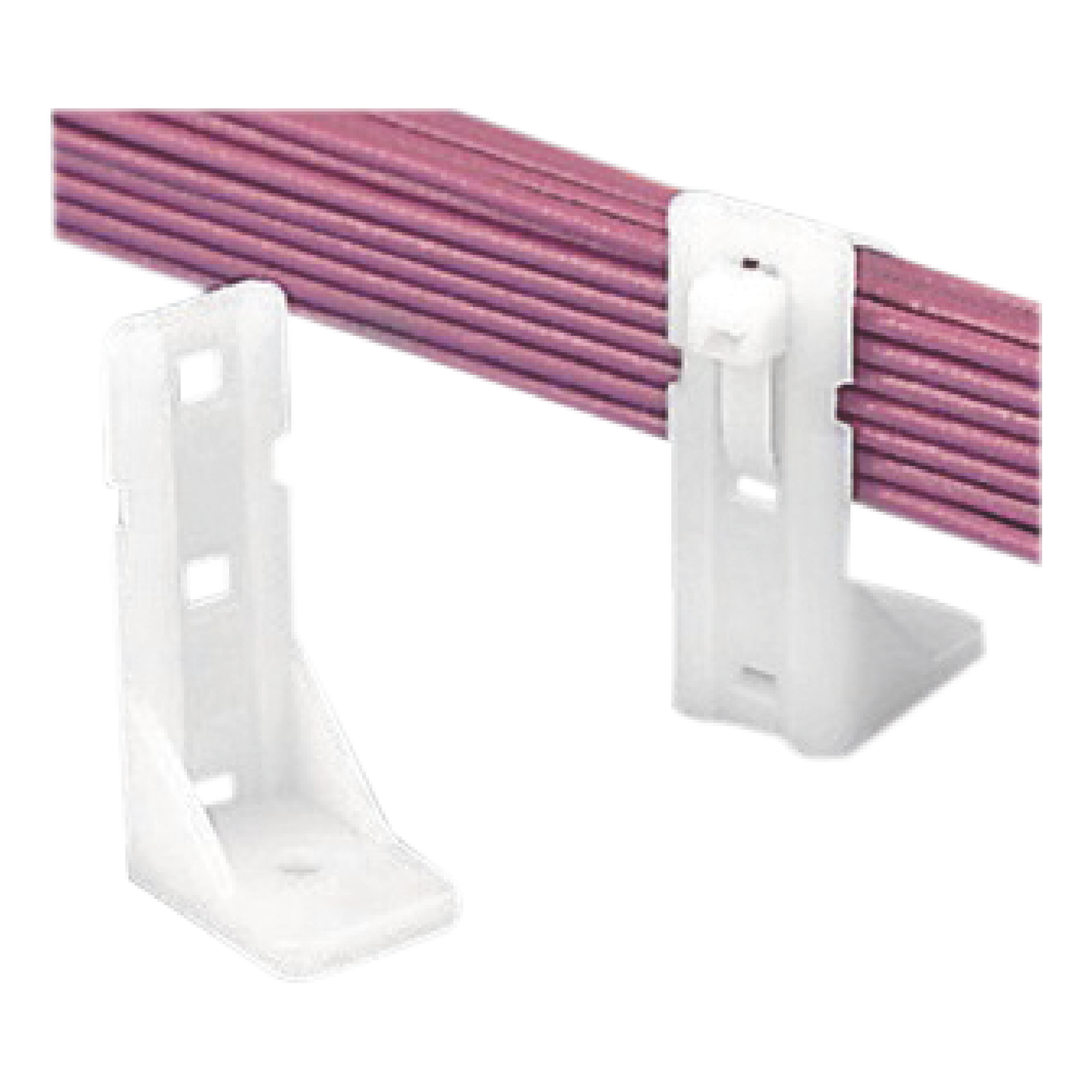 Sujetador-Separador Pan-Post de Nylon 6.6, Para Fijación de Mazos de Cables con Cinchos, Uso Interior, Color Natural, 1 Pieza — PANDUIT · SKU PP2S-S10-X