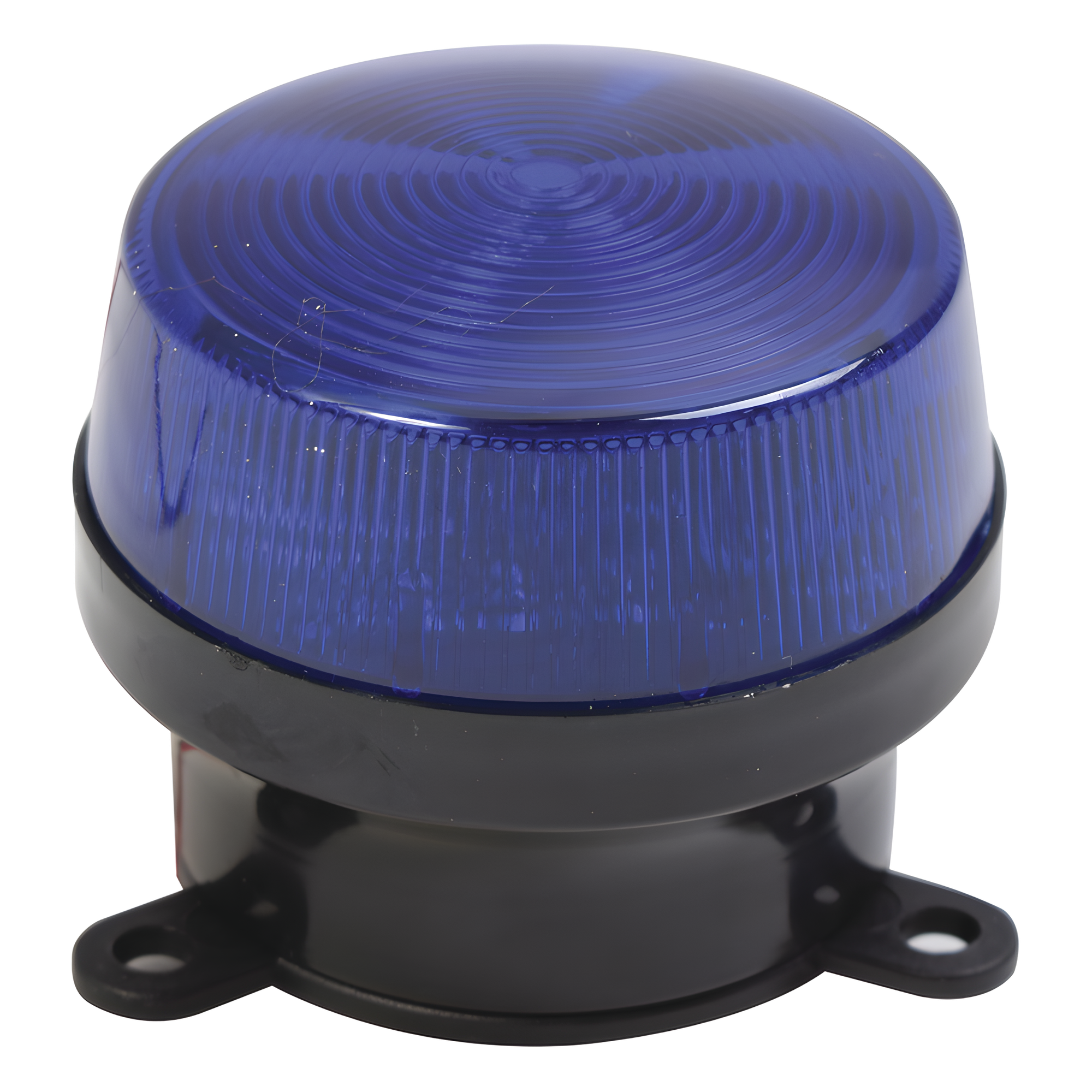 Mini estrobo color azul con montaje de pestaña. — SFIRE · SKU SF-STRB