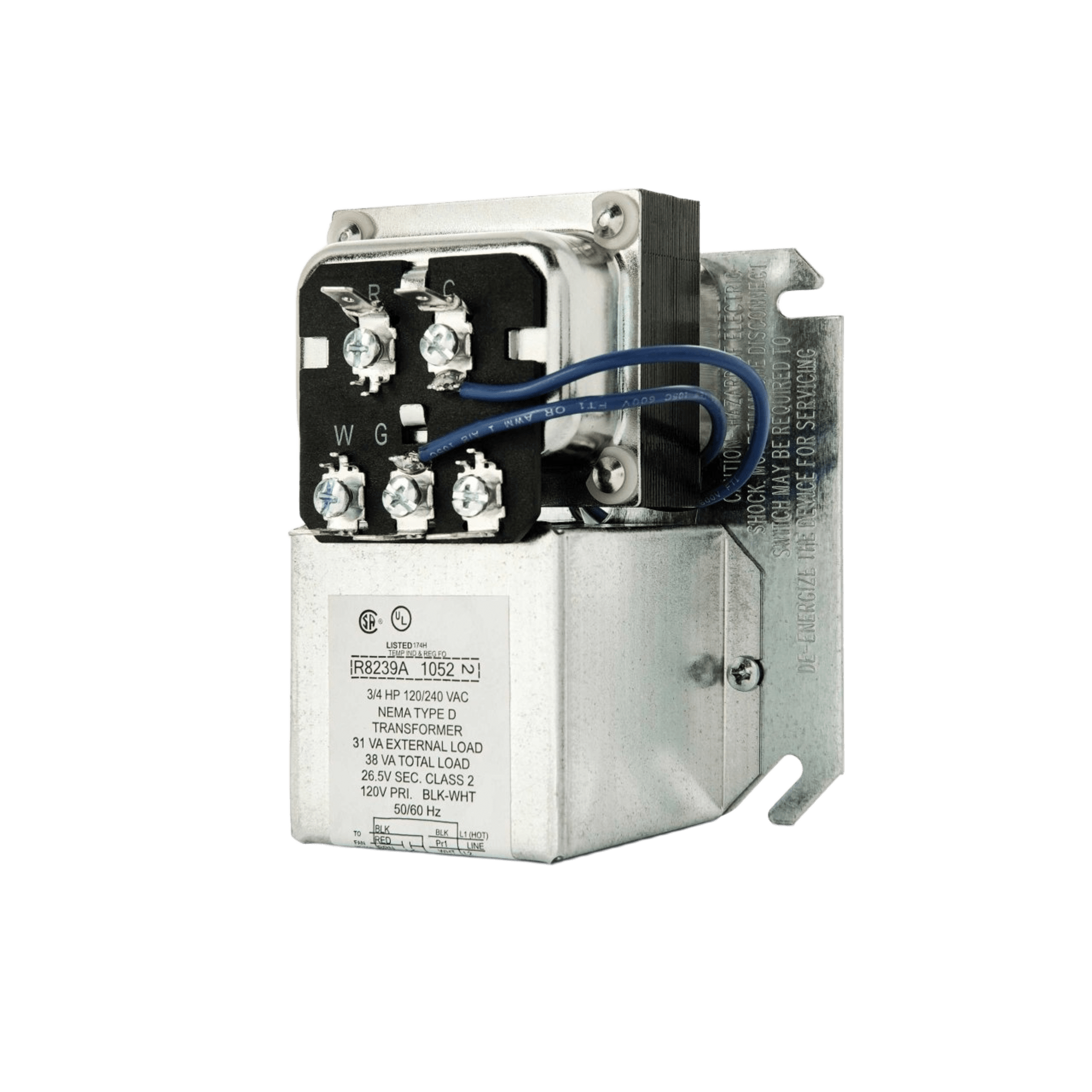 Centro de Ventilador / Transformador 38 VA / Control Baja Tensión / Protección Sobrecarga / Montaje Placa