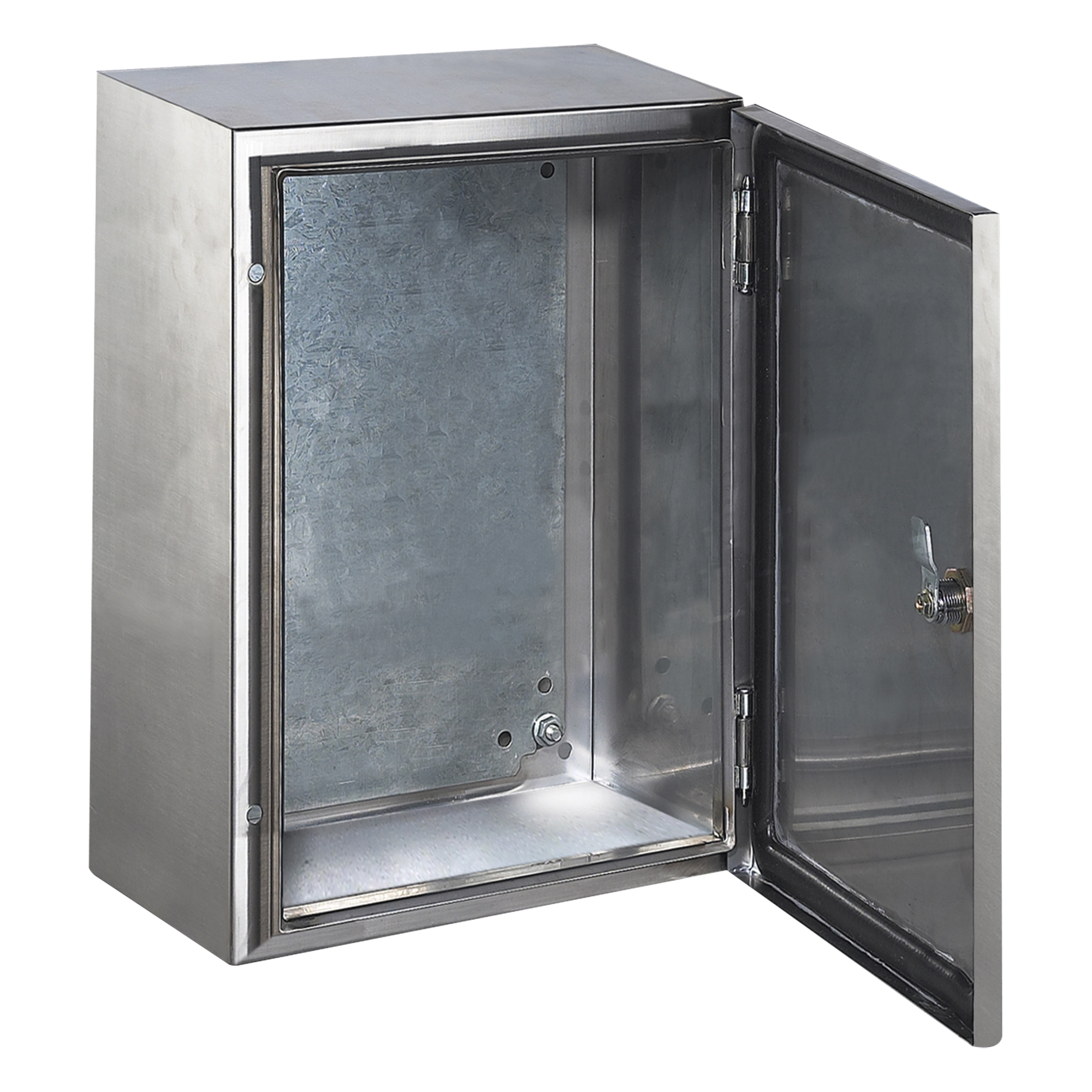 Gabinete de Acero Inoxidable IP66 Uso en Intemperie (400 x 600 x 250 mm) con Placa Interna Galvanizada.