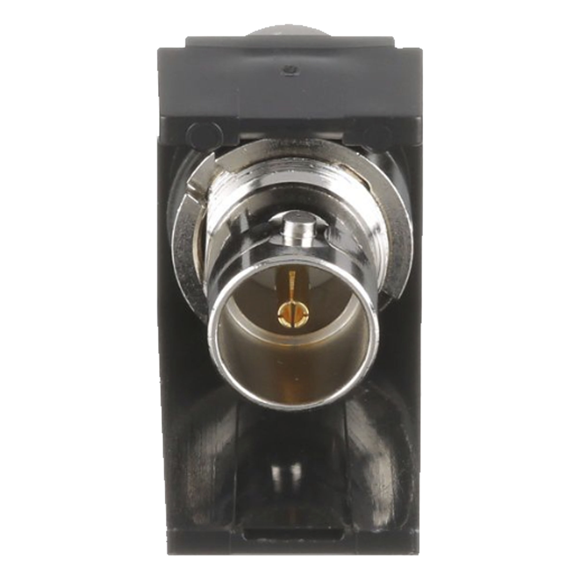 Módulo Acoplador Coaxial Tipo BNC, Mini-Com, de 75 Ohms, Color Negro